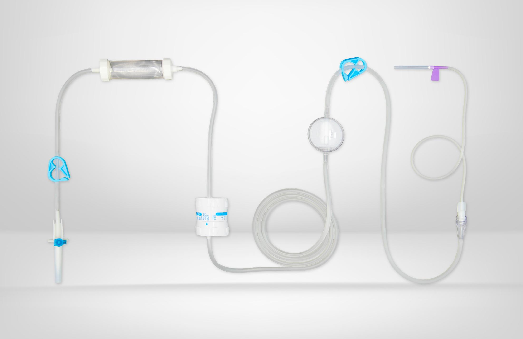 一次性使用流量微调式精密过滤输液器 带针