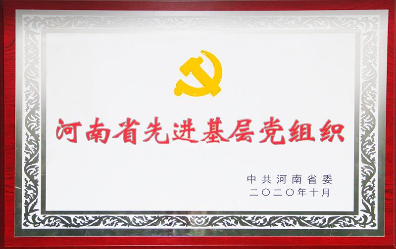 荣获河南省先进基层党组织荣誉称号